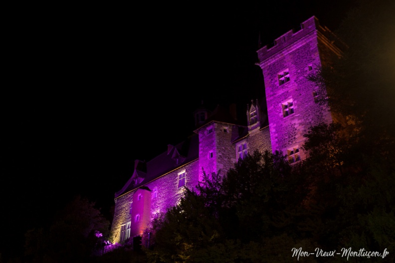 Château des ducs de Bourbon aux couleurs d'Octobre Rose, campagne de sensibilisation au dépistage du cancer du sein 0273_vieux-chateau_octobre-rose-03.jpg